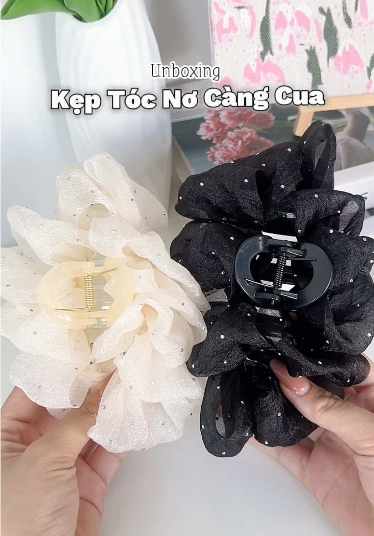 Kẹp tóc xinh #unboxing #review #keptocxinh #keptoccangcua #keptocno 