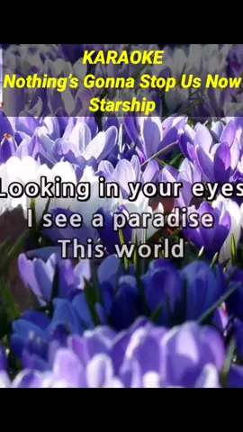 Nothings Gonna Stop us Now Starship #karaoke #viralvideo #trending #viral #fypviraltiktok🖤シ゚☆♡ #videoke #fyp 
