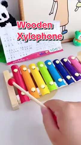 A wooden xylophone for children,fostering musicality through playful learning. #mainanxylophone #woodenxylophone #educationaltoy 