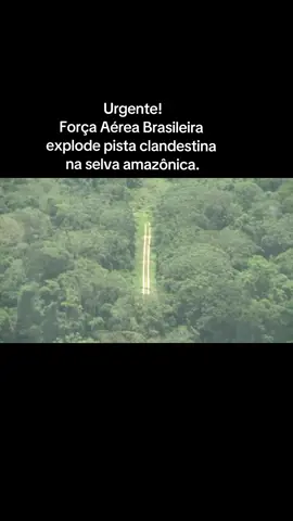 Forca Aérea Brasileira explodiu pista clandestina na selva amazônica, utilizada por contrabandistas, traficantes e garimpeiros a pista foi pelos ares, parabéns pela defesa do nosso espaço aéreo. #militarylife #militarytiktok #exercitobrasileiro🇧🇷 #marinha #forcaaereabrasileira #fab #f #fyp #videoviral 