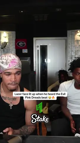 Lazer face lit up when he heard the Evil Pink Dreads beat #plaqueboymax #5star #lazerdim700 #fyp #trending #viral 