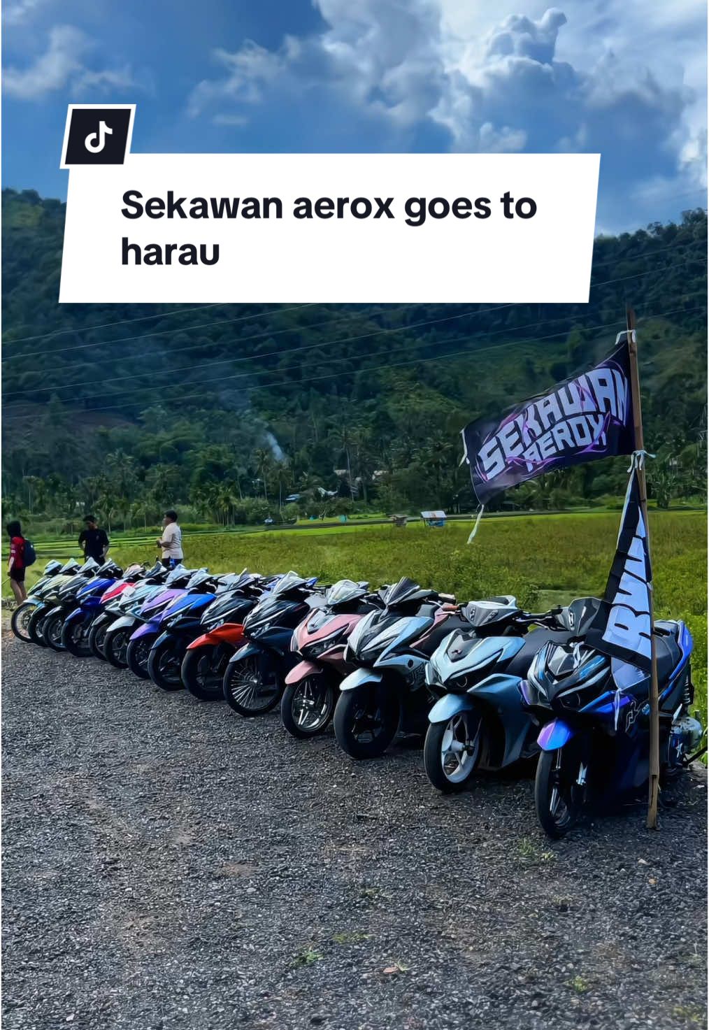 @Sekawan Aerox Official Goes to harau , ditunggu next event 🙌 #aeroxmodifikasi #fyp #r17style 