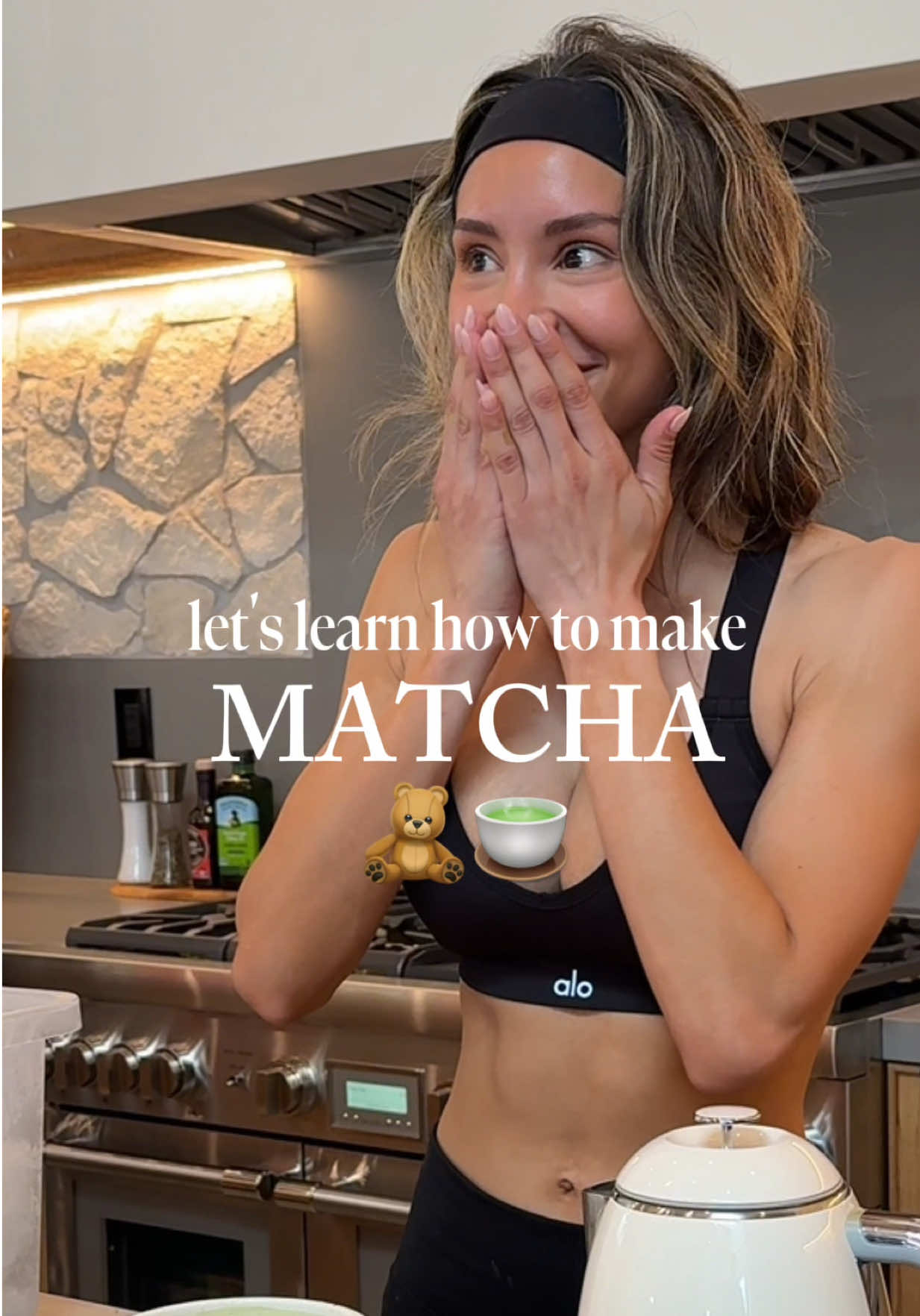 learning how to make matcha 🧸🍵 