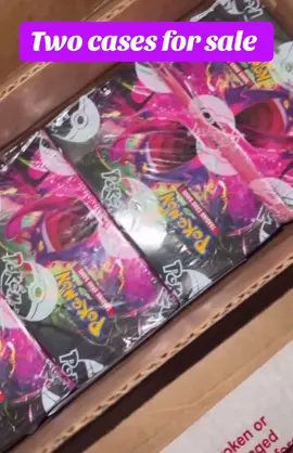 Two cases of fusion strike booster box cases for sale. Let me know. #pokemon #fusionstrike #pokemonswordandshield #pokemoncommunity #pokemonfan #thehobby #pokemonforsale #viral 