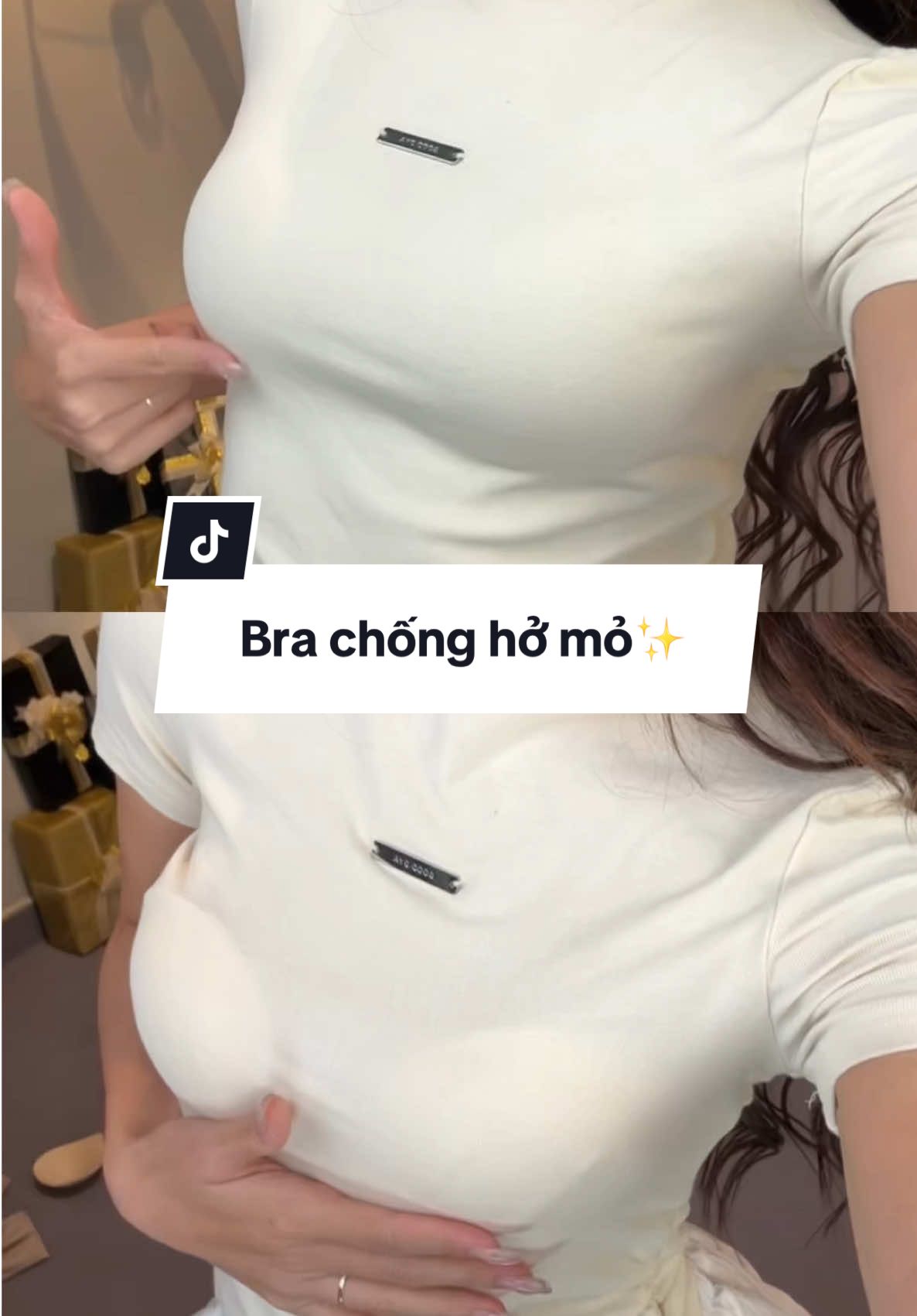 Trả lời @alices.julyଳ cũng cũng 2,5 cm á bà, mỏng hơn có loại khác nha. Em bra này nâng nè hhehhe😚#Nhivisecret #Visecretbra #outfit #phốiđồđẹp #dephonmoingay #bra 