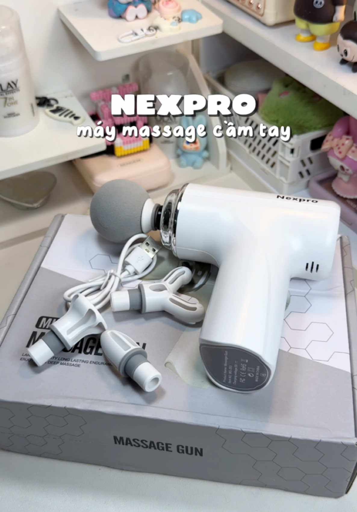 Máy massage cầm tay bản nâng cấp nên dùng oki lắmm 🪸🪸 #Nexpro  #maymassagecamtay #maymassagemini #maydamlung #maymassa 