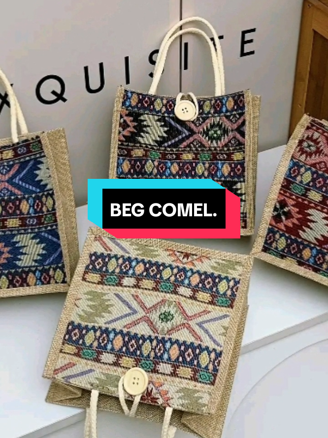 Tote beg sesuai untuk shopping, kerja atau keluar santai bersama kawan. #SlingShoulderBag #GayaHarian #BegWanitaVersatil #fypage 