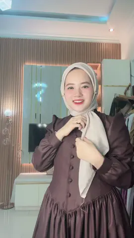 Dania dress dark brown memang ya, racuuun #fyp 