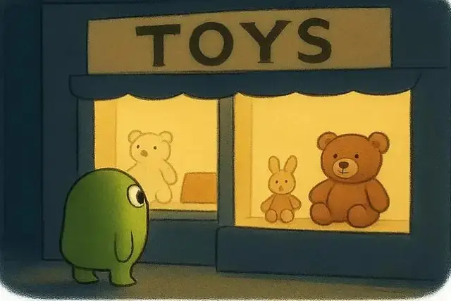 Nhìn thấy món đồ chơi yêu thích qua cửa kính, ai mà chẳng ước ao? Nhưng với một trái tim nhỏ bé đầy yêu thương, chỉ cần một chú gấu bông và vòng tay ấm áp là đã đủ cho một giấc ngủ bình yên. Có lẽ, hạnh phúc thật sự không đến từ những điều lớn lao – mà là khi bạn tìm được thứ khiến trái tim bạn thấy đủ đầy. 💛 cre: sicula6676 #HạnhPhúcNhỏBé #GấuBôngYêuThương #BìnhYênLàĐây #TráiTimẤmÁp #CâuChuyệnDễThương #TìnhBạnĐơnGiản #YêuLàChiaSẻ #ChỉCầnCóNhau #ChuyệnNhỏÝNghĩaLớn