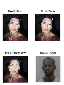 Bro is literally the smallest one in the whole squad #bro #height #looks #fyp 