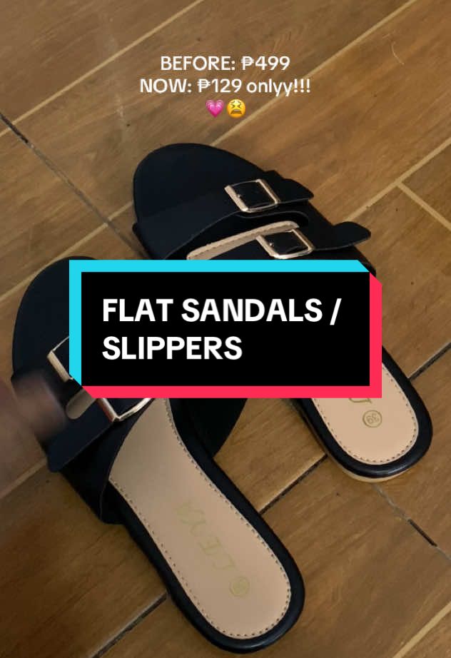 cant imagine na 129 lang toh!!😭😭 #flatsandals #flatslippers #slippers #slipperforwomen #sandals #sandalsforwomen #koreansandals 