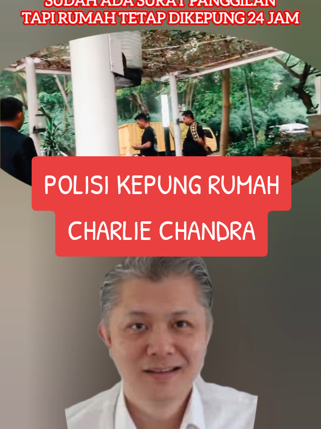 Khozinudin Marah Sampai Bicara lantang : Penegak hukum tak paham hukum. Polisi sudah seperti PK1, mengintimidasi Charlie Candra. Sudah ada surat panggilam tapi masih kepung rumah Charlie Candra dengan alasan polisi membawa surat penangkapan yang sudah tidak berlaku lagi karena yang berlaku adalah surat pemanggilan karena surat yang terbaru dan sudah disampaikan ke CHARLIE CANDRA 