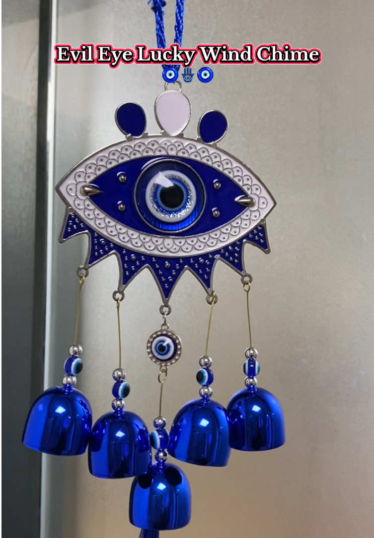 Lucky evil eye wind chime.#share #foryou #fyp #evileye #evileyesoff🧿🖤 #windchime #luckywindchime #evileyeprotection #foryoupage 