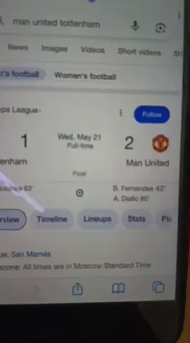 Man United- Tottenham 2-1 #manunited #tottenham #europaleague #fyp