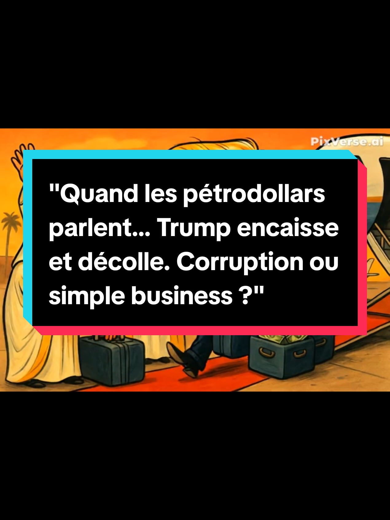 Trump, golfe, argent, géopolitique humour politique scandale valises d’argent dirigeants arabes #Trump #Caricature #Géopolitique #SatirePolitique #HumourNoir #Argent #MiddleEast #TiktokActu #DessinPolitique #Diplomatie #fyp #pourtoi #viral_video #explore #algeria #france #TiktokActu #unitedstates @محمد محمود| Mohamed 