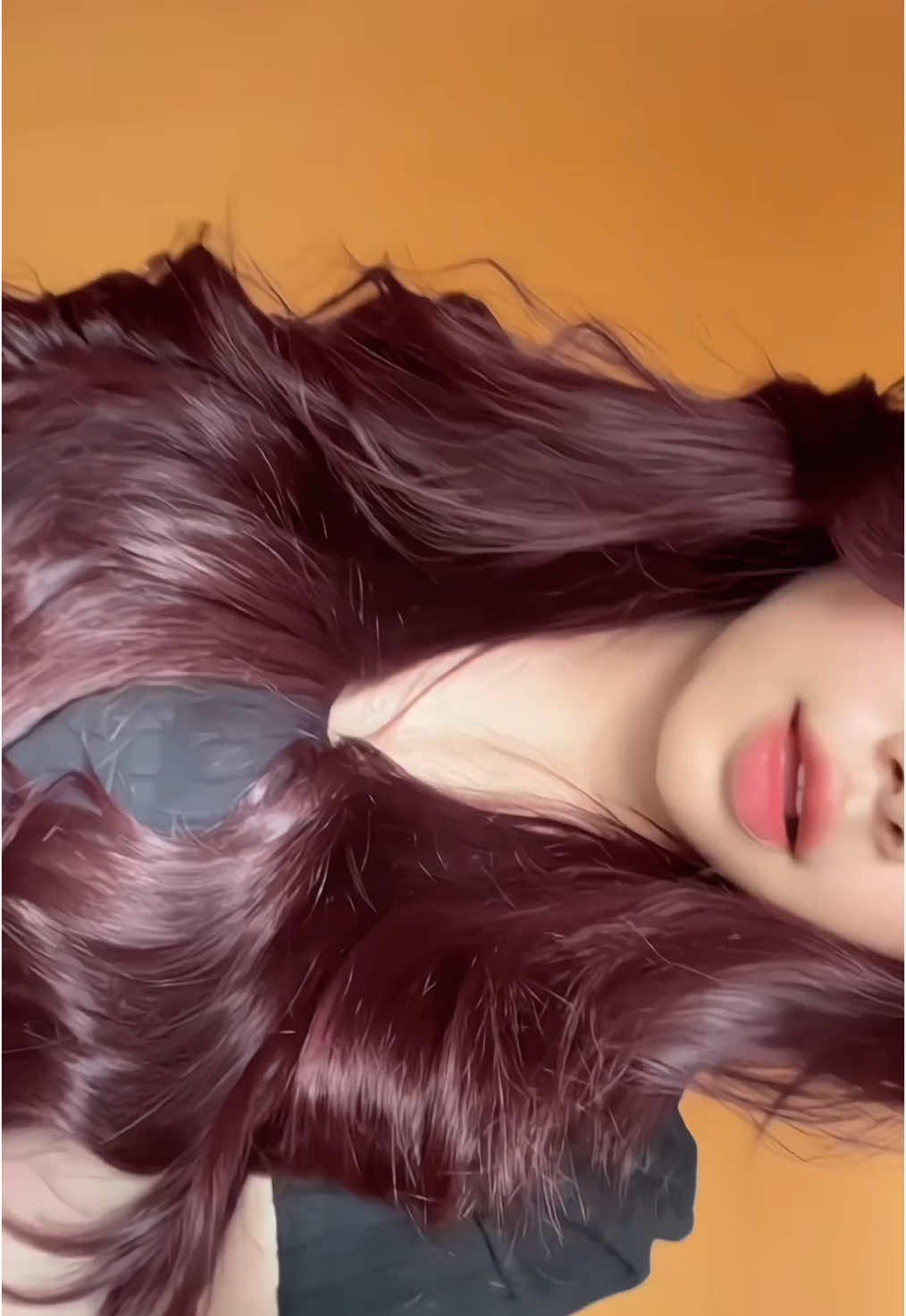 My cherry red color🍒🍒 by@Garnier  #haircoloring #redhair #cherylblossom #garnier 