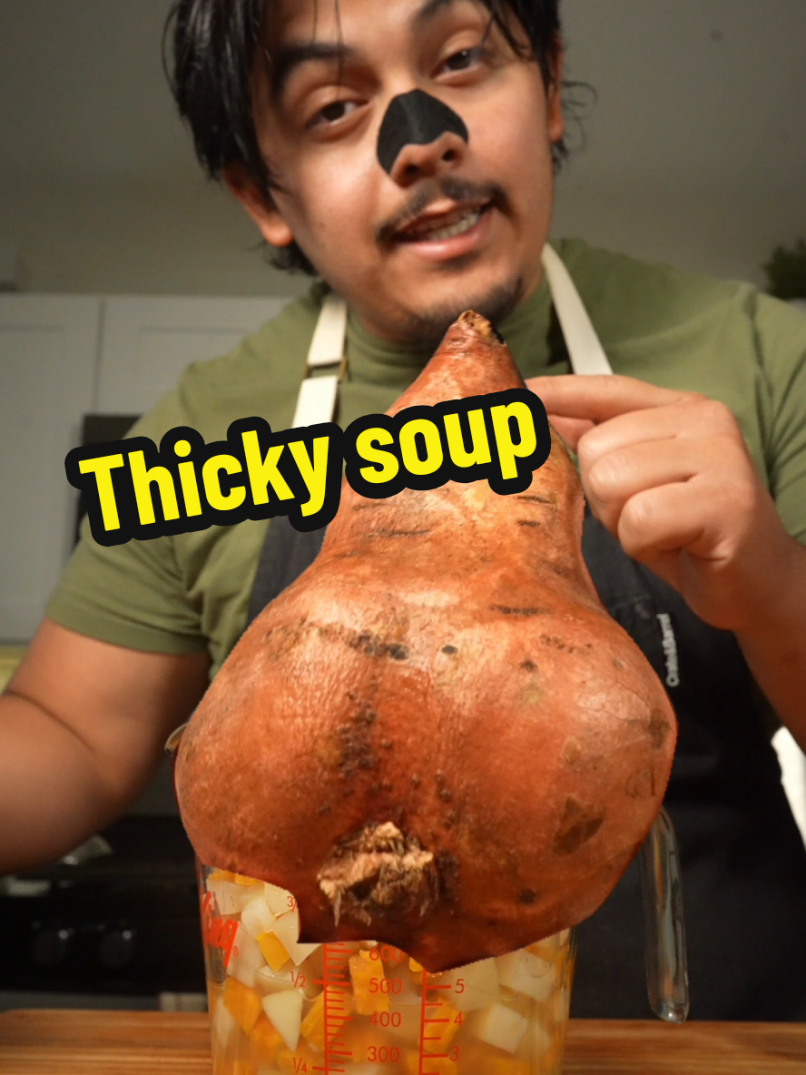Thicky soup, since no other soup is more rumpy. you can definitely use this method for baked potato soup or any mixes you want! #soup #fyp 