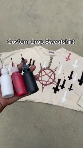 Custom paint sweatshirt #foryou #custom #OOTD #အပ်ဗူး #myanmar #fyp 