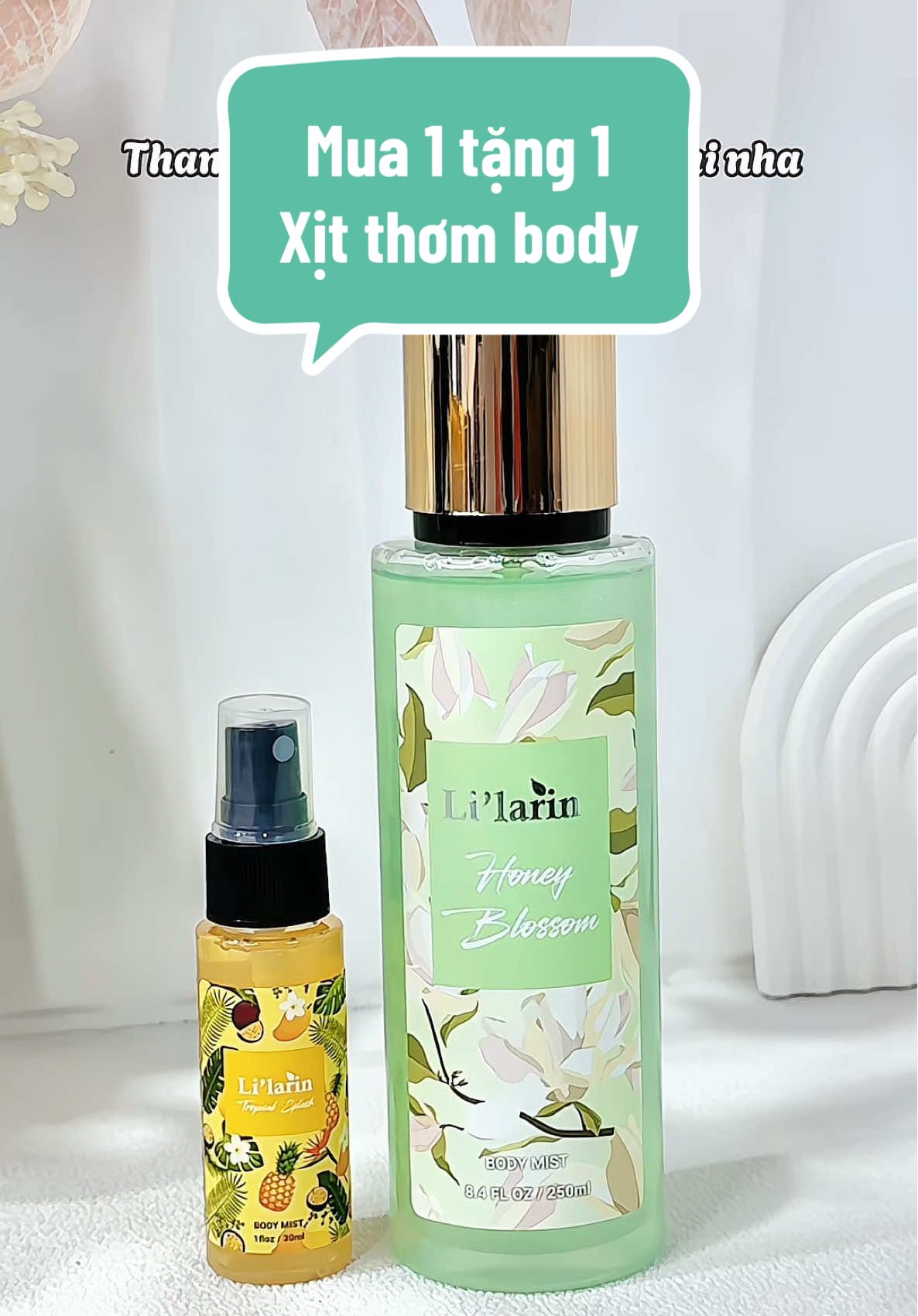 Xịt thơm body nhà Lilarin đang có chương trình mua 1 tặng 1 nè mấy bà, nhanh kẻo hết tặng nha 😊 #unbox #review #bodymist #bodymistlilarin #lilarin #xitthombody #sauunboxing 