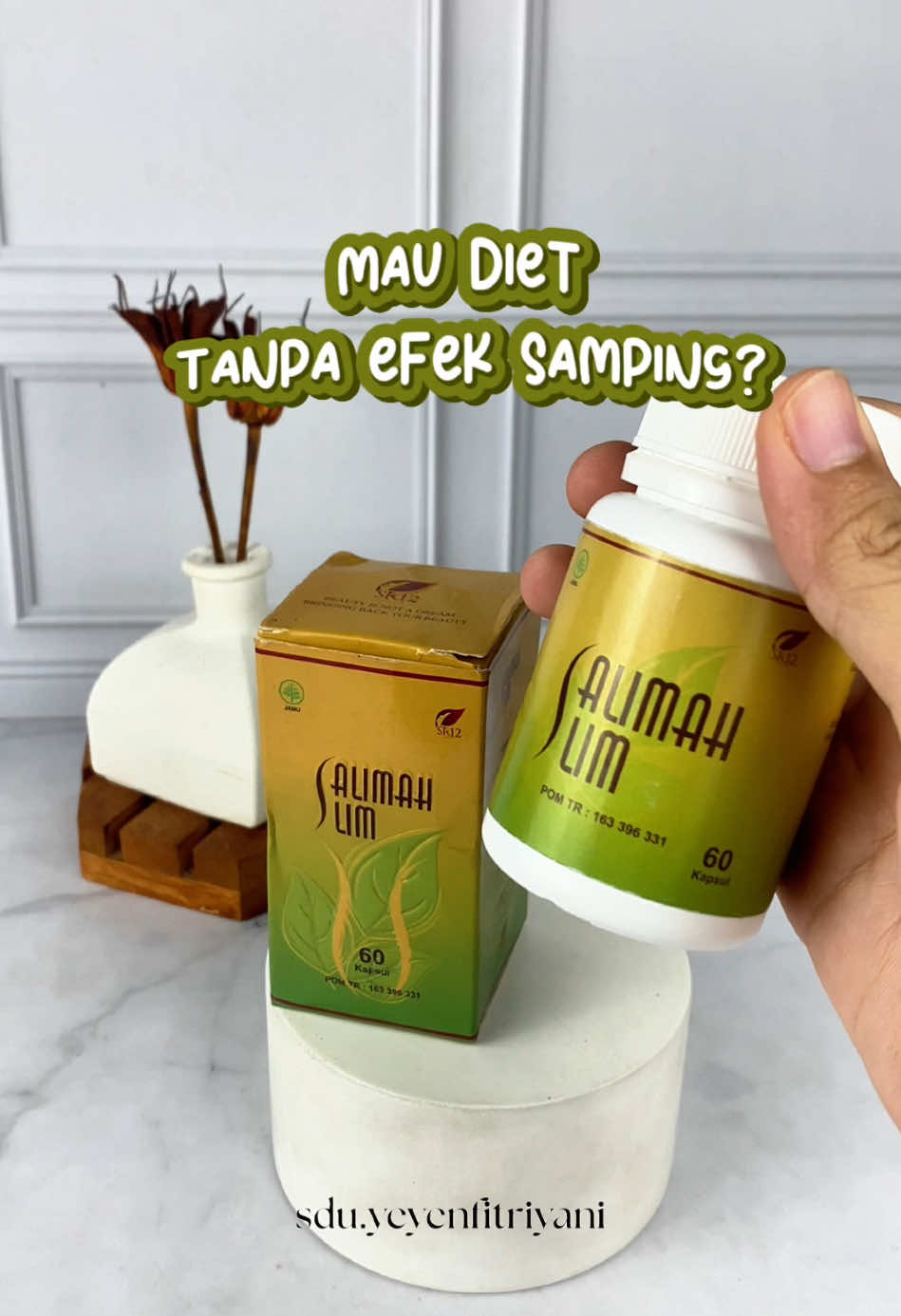 diet aman pakai salimahslim sr12 produk bpom dan halal pastinya 🥰✨ #salimahslimsr12 #herbal #diet #sehat #aman 