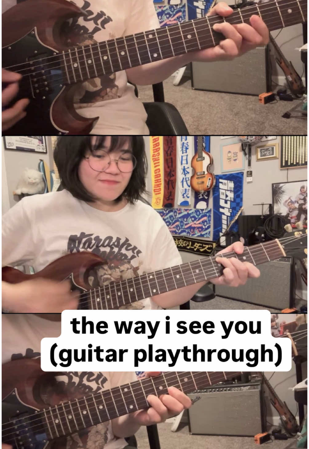 i made a guitar playthrough for those of you who want to play “the way i see you” #guitartok #smallartist #indiemusic #playthrough #guitar #ギター #ギター女子 #インディーズバンド 