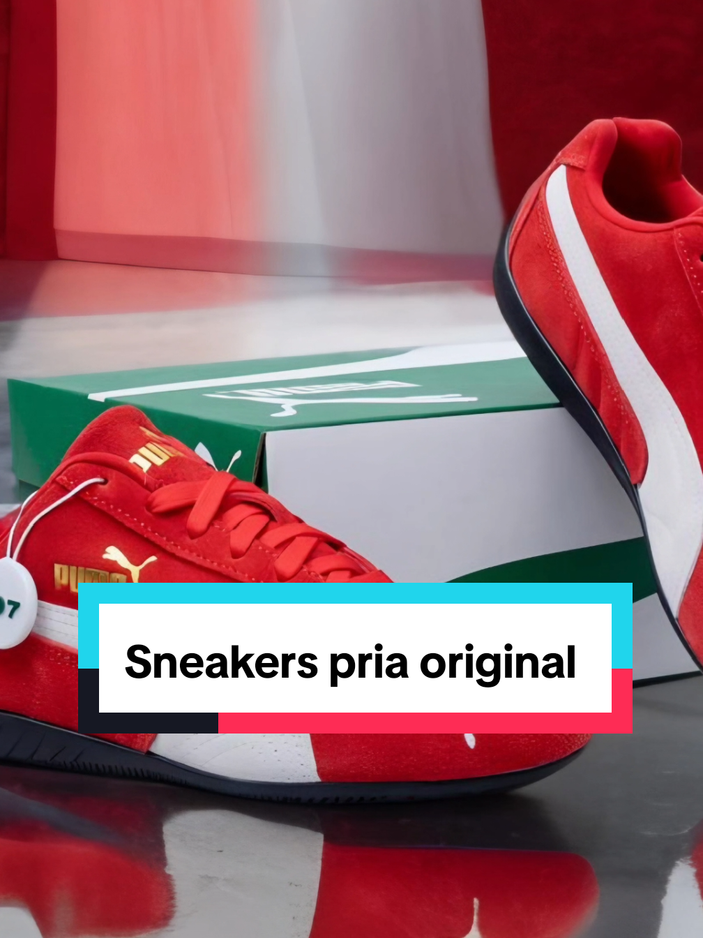 Puma Speedcat OG Red White#sepatu #sepatupria #sneakers #sneakerspria #sneakersoriginal 