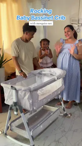 Good Quality & Space Saver na Baby Bassinet Crib for our new born babies up to toddler👍 #babycrib #bassinetcrib #babybassinet #rockingcrib #nestingmommas #nestwithme #newbornmusthaves #fyp 