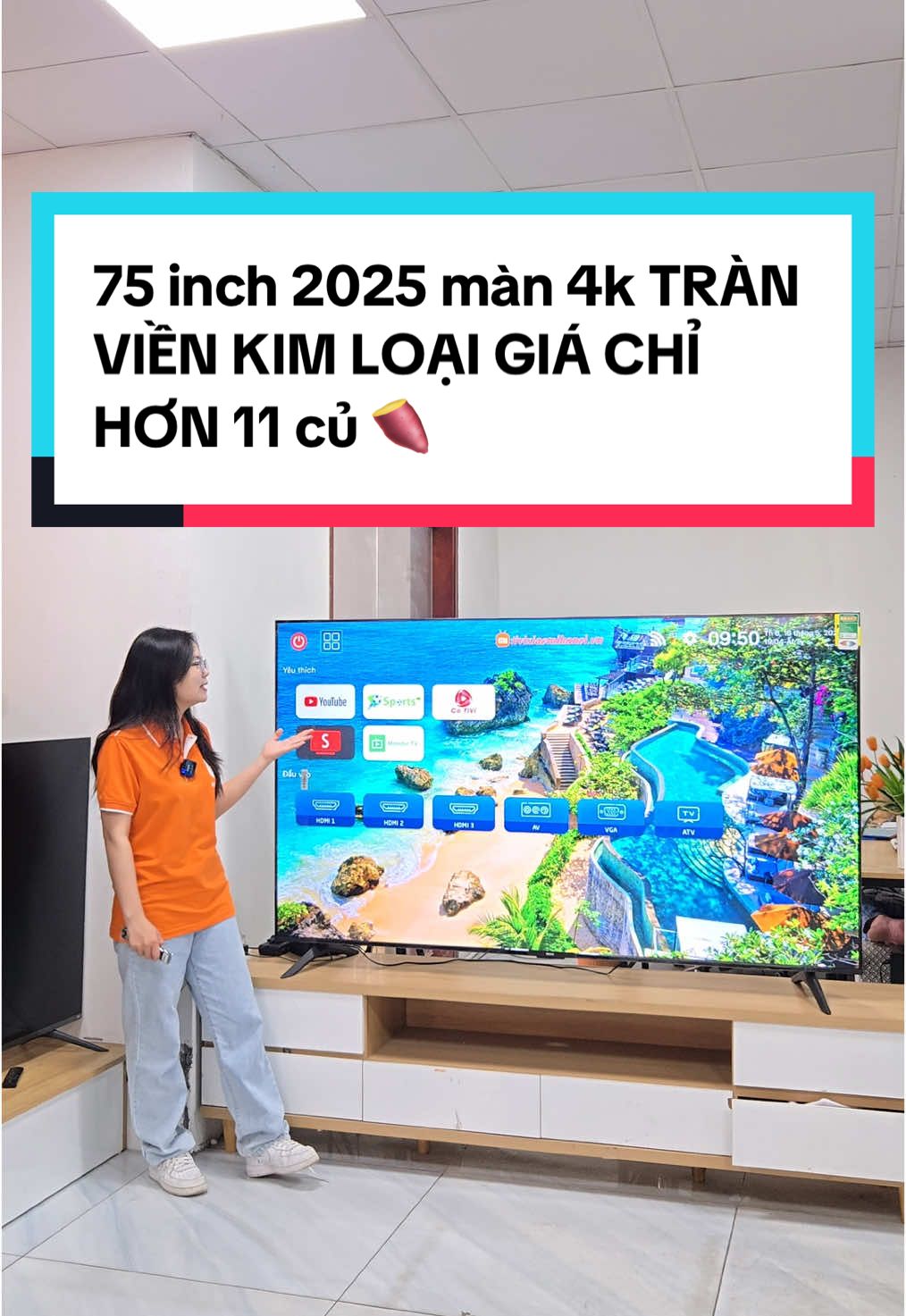 Mua tivi chưa bao giờ rẻ đến vậy anh chị ơi. 75 inch 4k 2025 luôn ạ. #tivixiaomi #xiaomihanoi #tivixiaomihanoi #4k #dcgr 