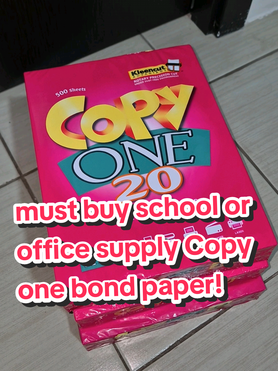 must buy school or office supply Copy one bond paper! mura at magada pa ang quality ng papel! kaya mag check out na #copyonebondpaper #bondpaper #couponbond  #creatorsearchinsights 