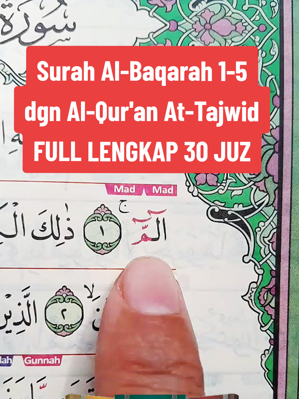 Baca dan Simak Surah Al-Baqarah 1-5 menggunakan Al-Qur'an At-Tajwid FULL LENGKAP 30 JUZ #belajariqro #alquran #alquranfull30juzlengkap #alquranfull30juz #alquranattajwid 