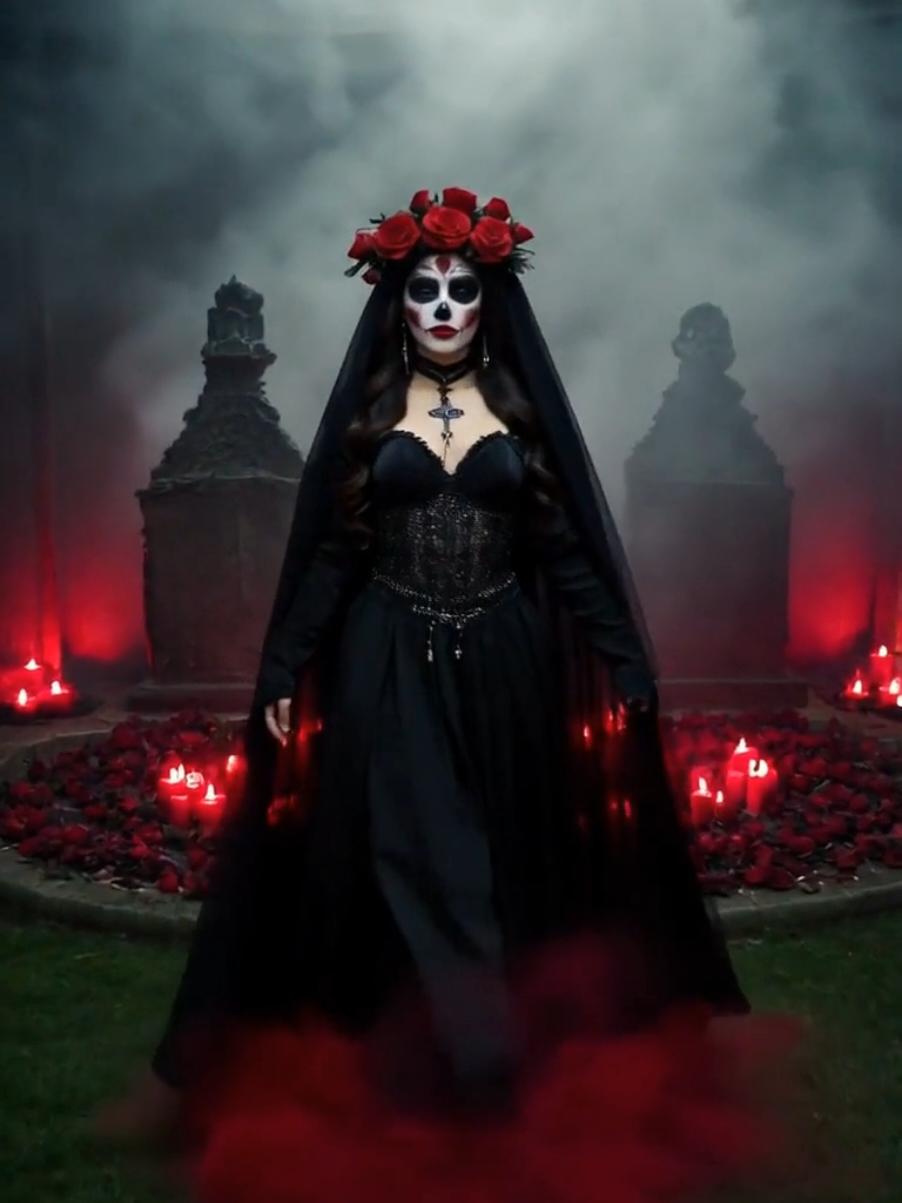 Quando Rosa Caveira dança, até as sombras se calam. #rosacaveira  #PombaGira  #ocultismo  #magia  #misteriosa  #ritualsagrado  #forçafeminina 