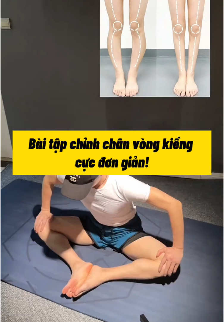 Liên hoàn bài tập chỉnh chân vòng kiềng cực kỳ hiệu quả 💪 #xuhuong #viralvideo #trending #fyp #foryou #viral #baitaptainha #chanvongkieng #tiplamdep #beautytips