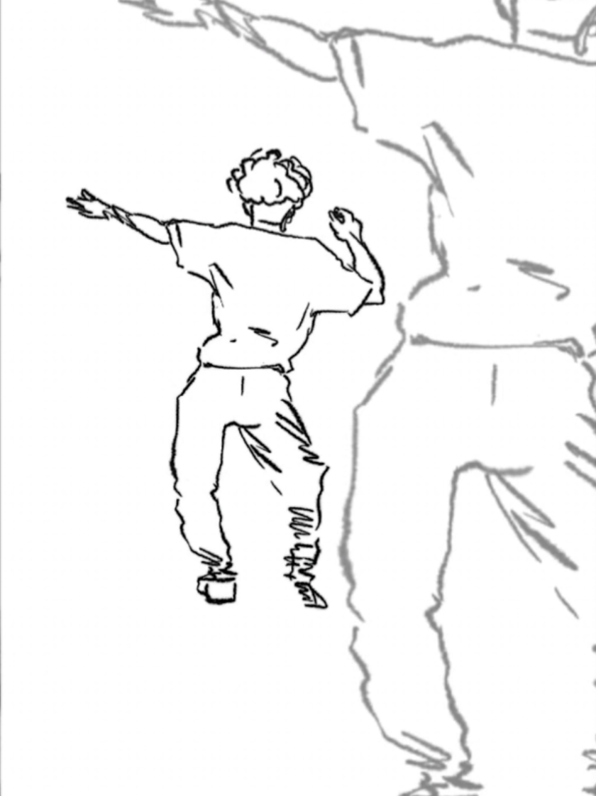 did a quick lil animation. #samba #whisk #blueshirtguy #dance #viraldance #fyp #animation #drawing #viral 