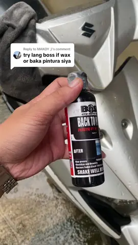 Replying to @MAKOY ;) Ito na boss hindi po sya pintura, pero pag inapply mo ito para kang nagpintura #backtoblack 