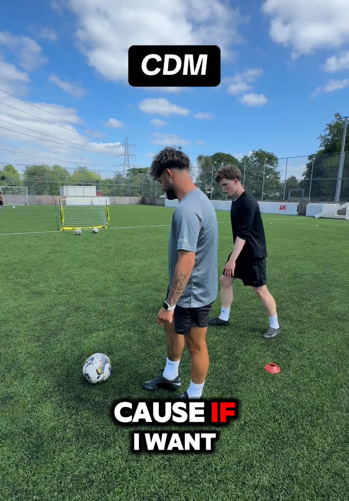 CDM - Playing forward under pressure & protecting the ball ⚽️➕ #playersplus #football #foryou #fyp 
