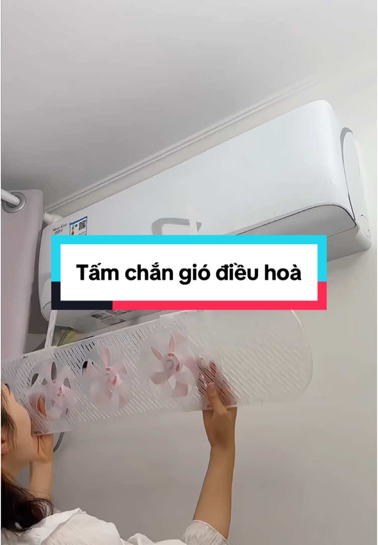Tấm chắn gió điều hoà, giúp gió tuần hoàn #giadungthongminh #giadungtienich #nộitrợ #fyp #tamchangiodieuhoa 