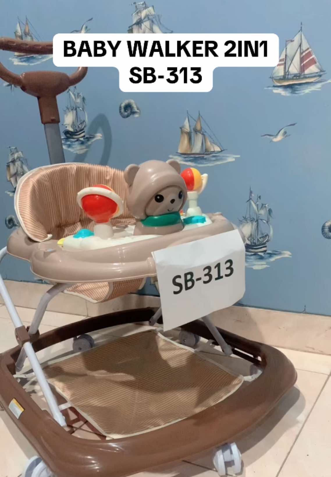 Baby walker 2in1 bisa dorongan anak ada mainan meja makan dan musik lampu led ✅ #mainan #racuntiktok #crowntoys #toysforkids #mainanviral #mainananak #babywalker #babywalkeranak #alatbantujalanbayi #alatbantujalananak #fyp #fyppppppppppppppppppppppp #fypシ゚ #babywalkermurah 