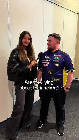 Are the darts players telling the truth about their height? #darts #lukelittler #fyp 