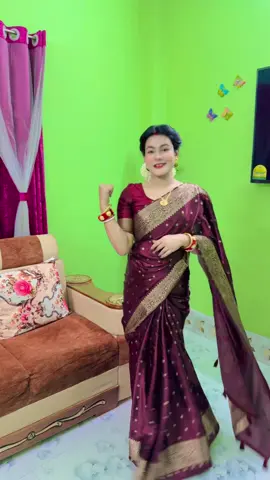 Sari From:@Tasfiya Fashion /Jewellery:@urmy ghosh 