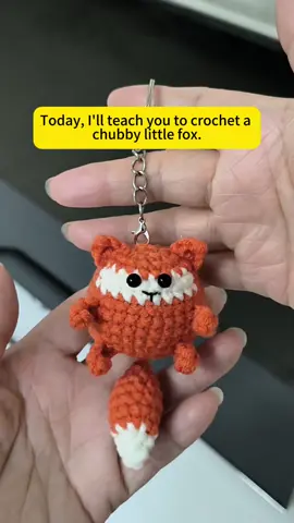 Crochet a cute little fox #crochet #handmade #crochettutorial #DIY #crocheting #tutorial 