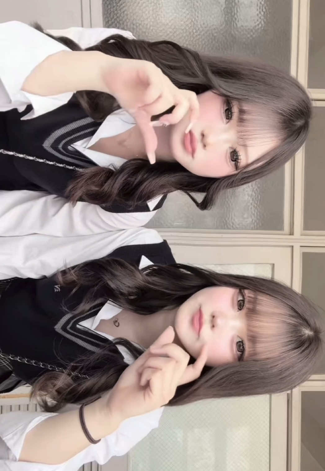 きょおわちゃんと化粧して髪も巻いた♡ #osaka #08 #09 #sjk #おすすめ #fyp 