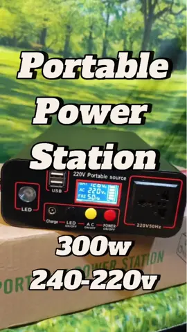 Portable Power Station, 96,000Mah,300 watts, 240v-220v,  Quick Charge  #portable #power #stationery #powersupply #powerstation #campinglife #Outdoors #watt #voltage #quickcharge 