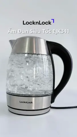 Ấm Đun LocknLock Thủy Tinh EJK341 1.8L – Đèn LED Hiện Đại, Đun Nước Siêu Nhanh #locknlock #locknlockvietnam #binhdunsieutoc #electrickettle #locknlockettle #binhduncodenled #amdunlocknlock