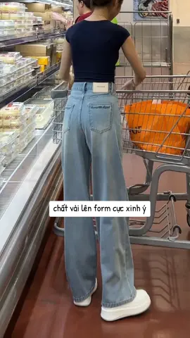 Trời ơi màu xinh và form cũng xinhhh ý #quanjeannu #fy #outfit #xuhuong #trend #quanongrong 