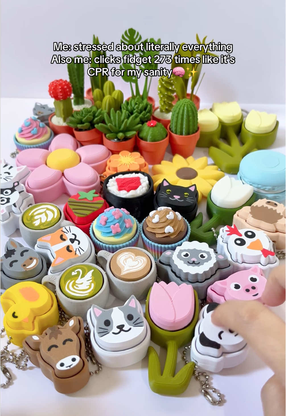 My fidget collection so far… 🥹 I can’t resist it! 😫  **all of them can be found in my showcase cos I can’t add all the links here   @Mind2MatterPH #mind2matter #fidgettoys #keychain #giveaways #decor #plants #succulents #clicker #tactile #keyboard #click #stress #calm #peace #sanity #anxiety 
