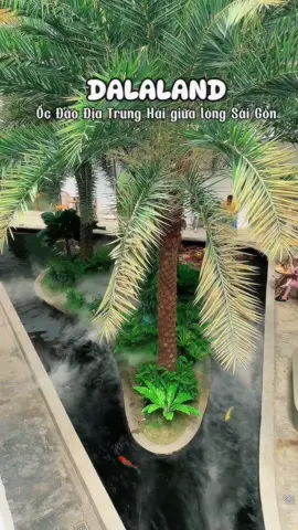 Tiệm cafe như Ốc đảo Địa Trung Hải giữa lòng Sài Gòn #xh #review #tiktok #songao #vairal #quancafe #didausaigon😜 #cafesaigon #trending #cafechill 