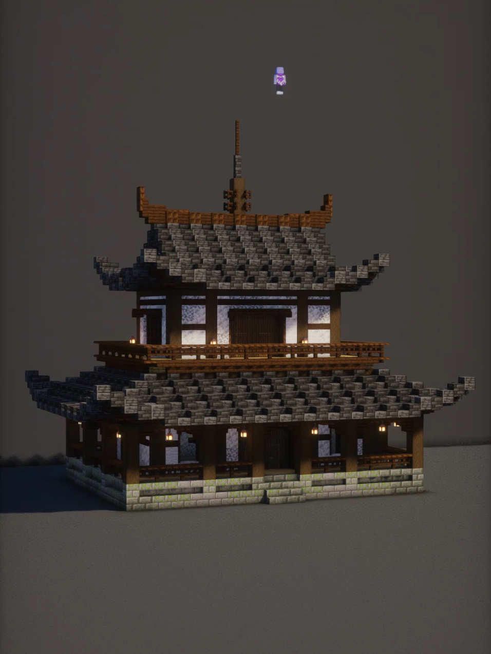 Japanese countryside house  #Minecraft #fyp #minecraftbuilding #gaming 