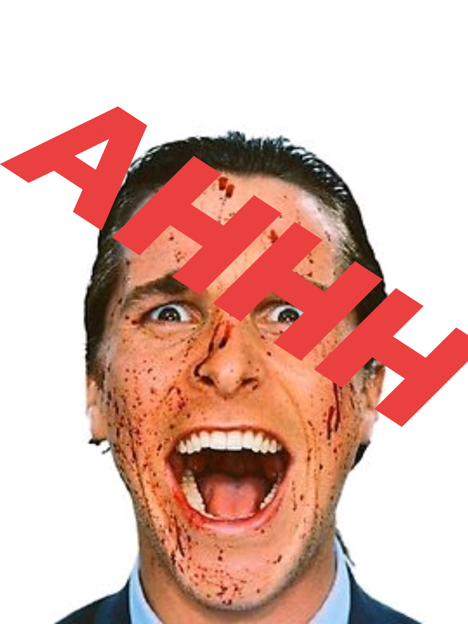 patrick bateman screaming #fyp #foryoupage #mango #memestiktok 