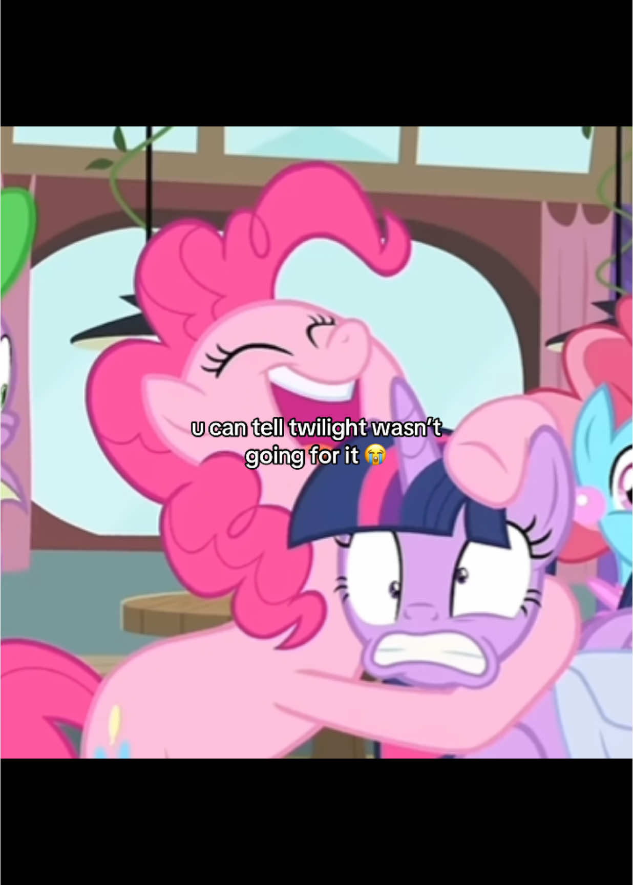I will never understand the hype for the scene like my girl looks so uncomfortable #twillightsparkle #pinkiepie #sunpie #twipie #mylittlepony #fyp 