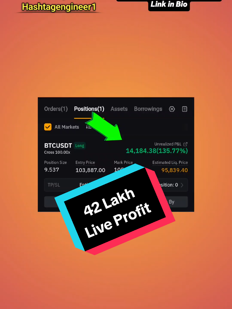 42 Lakh Live Profit 💯🔥 #binance #hashtagengineer #foryou #fyp #profit 